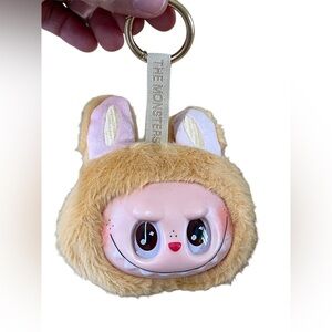 The Monsters Bag charm Plush Keychain Tan